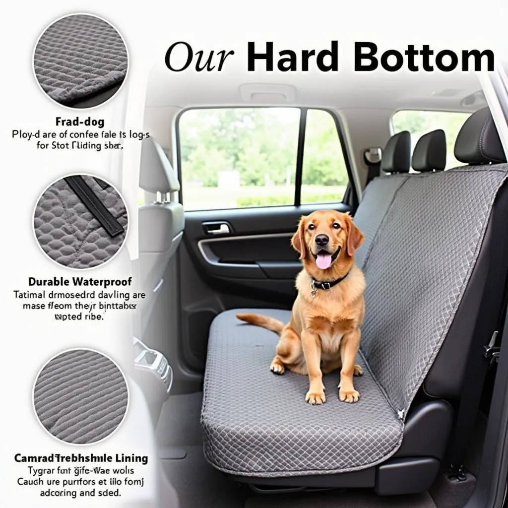 Hard Bottom Dog Car Seat Cover for Maximum Safety and Comfort