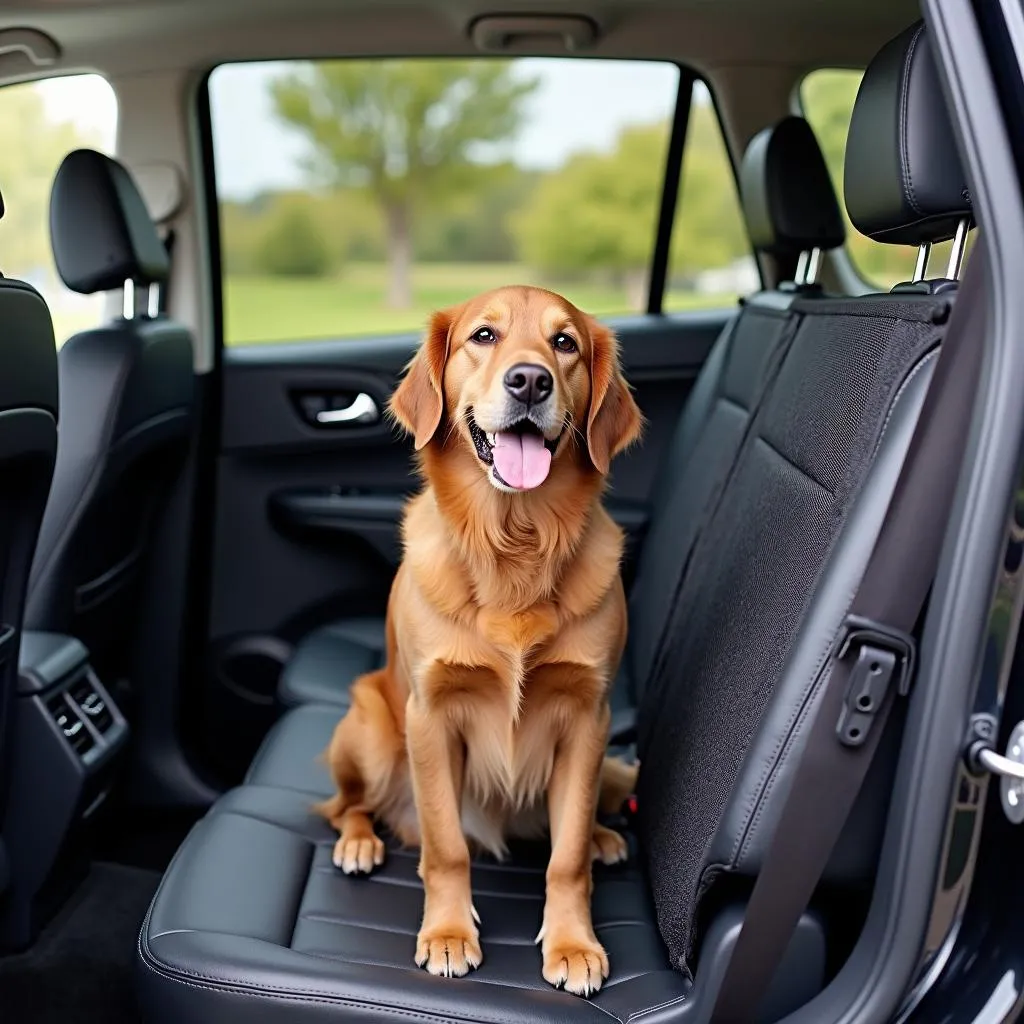 Dog Looking Out Car Window