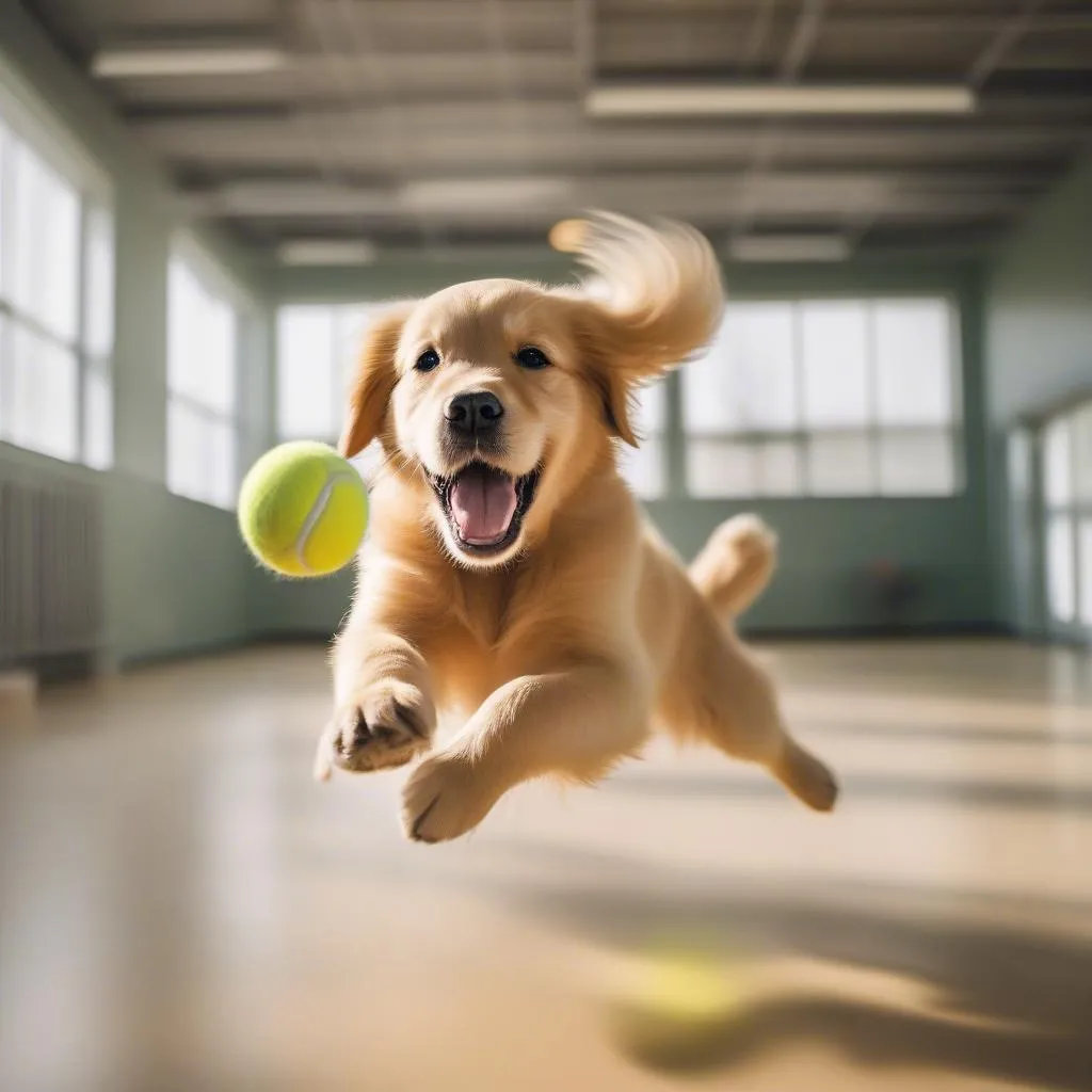 Playful Dog at Daycare