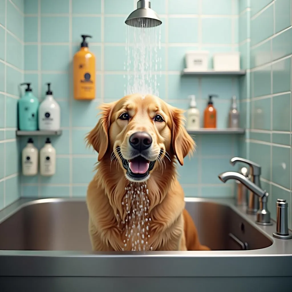 Dog Wash Station at a Car Wash