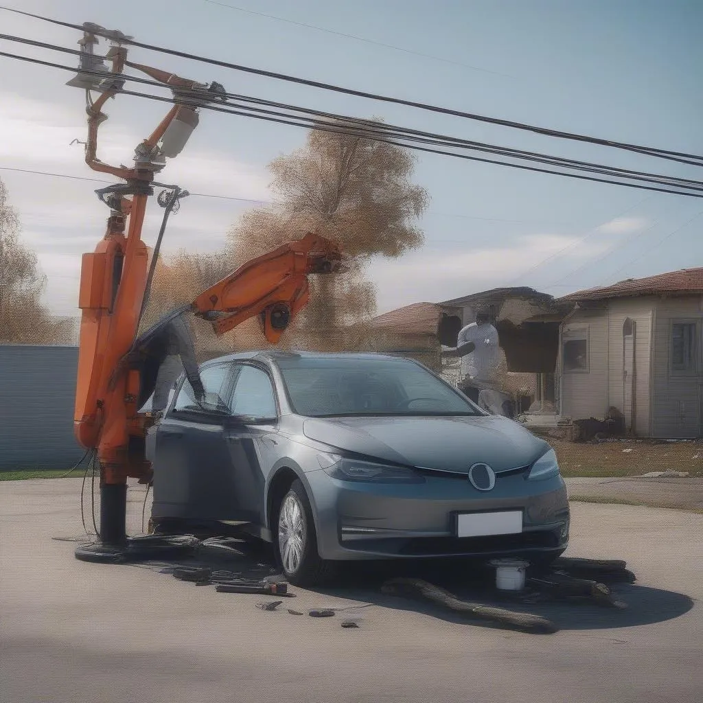 Electric Car Antenna Repair