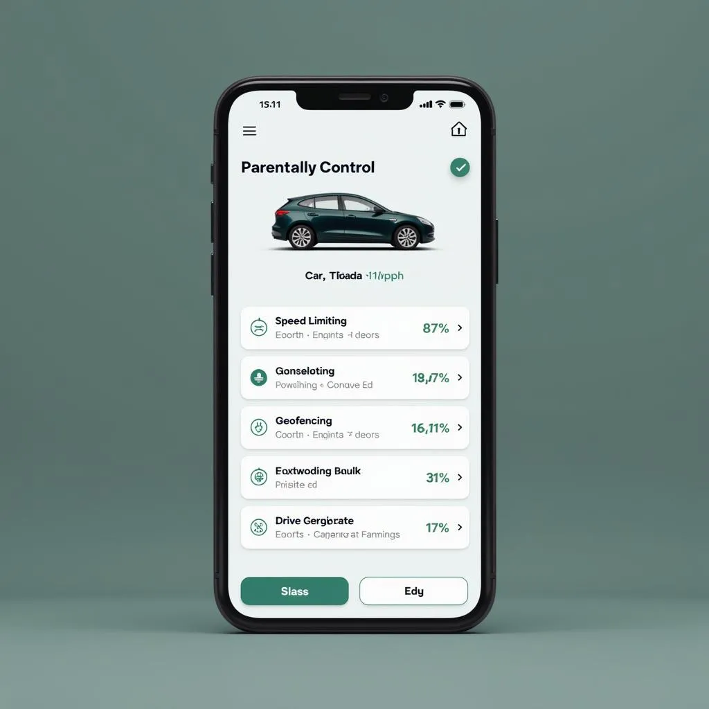 Electric Car Parental Control App