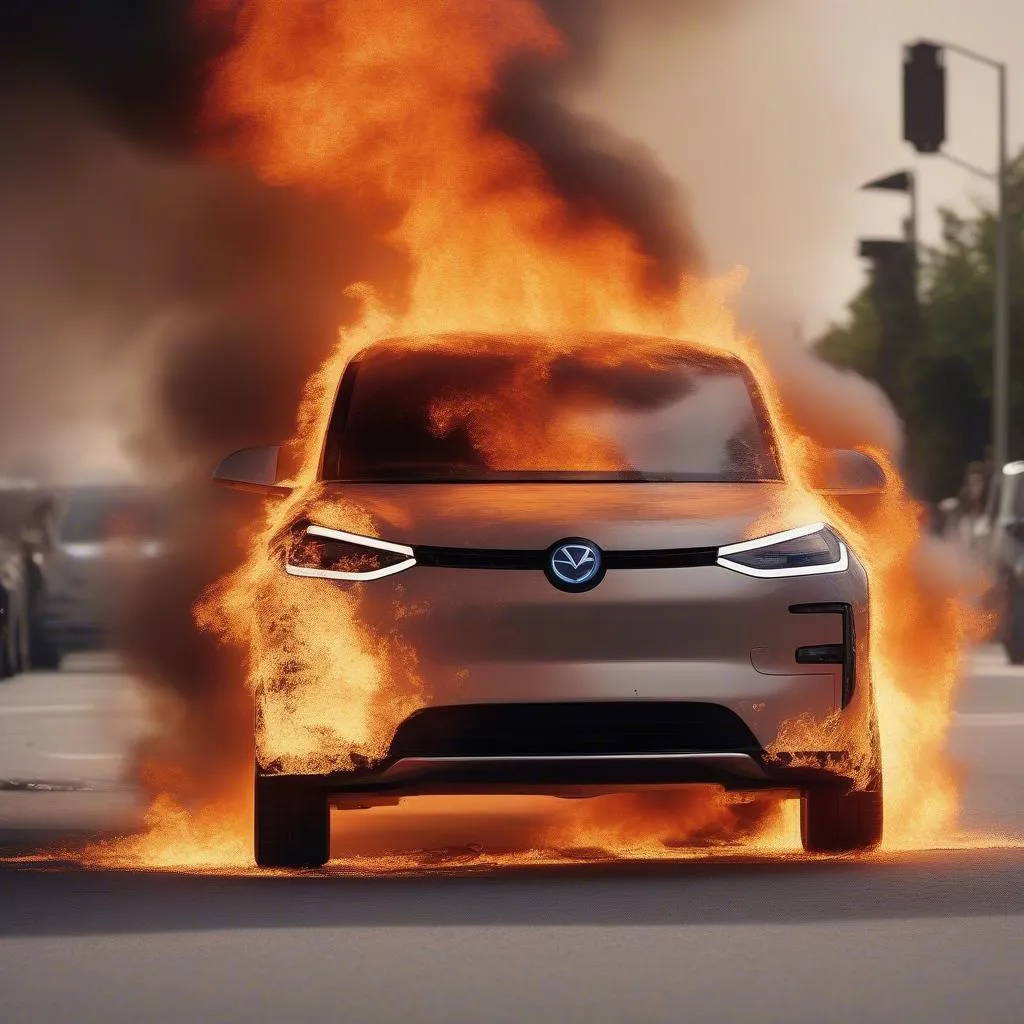 Electric Car Fire