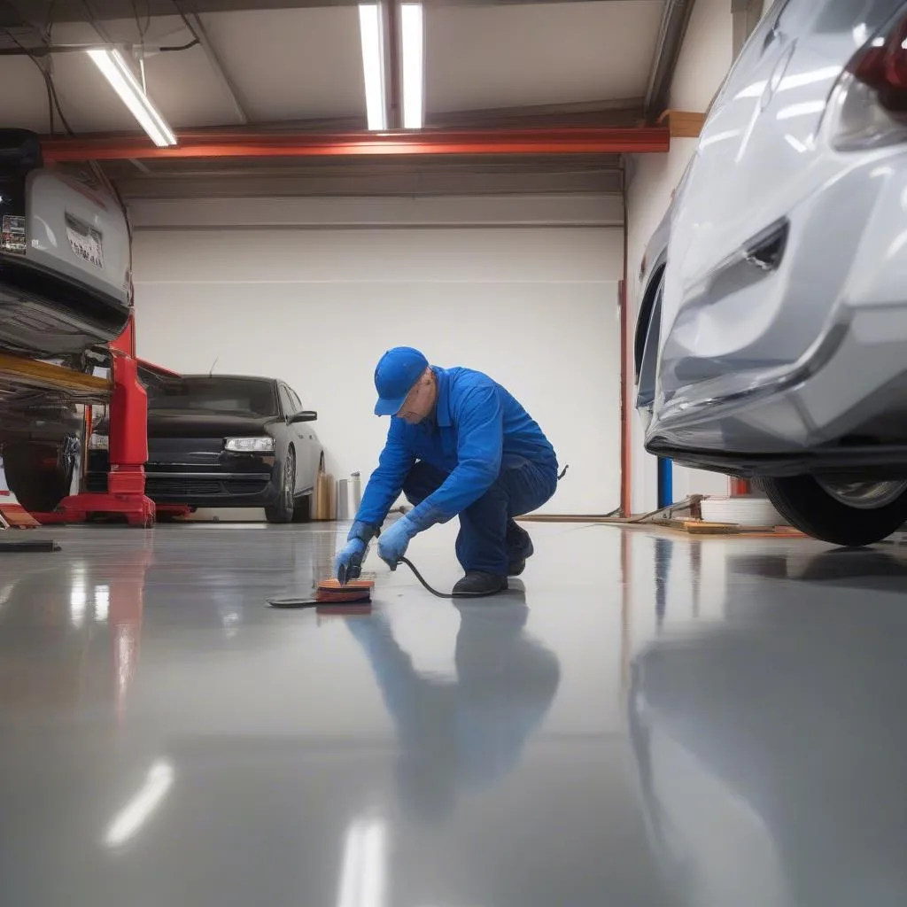 Epoxy Garage Floor Application