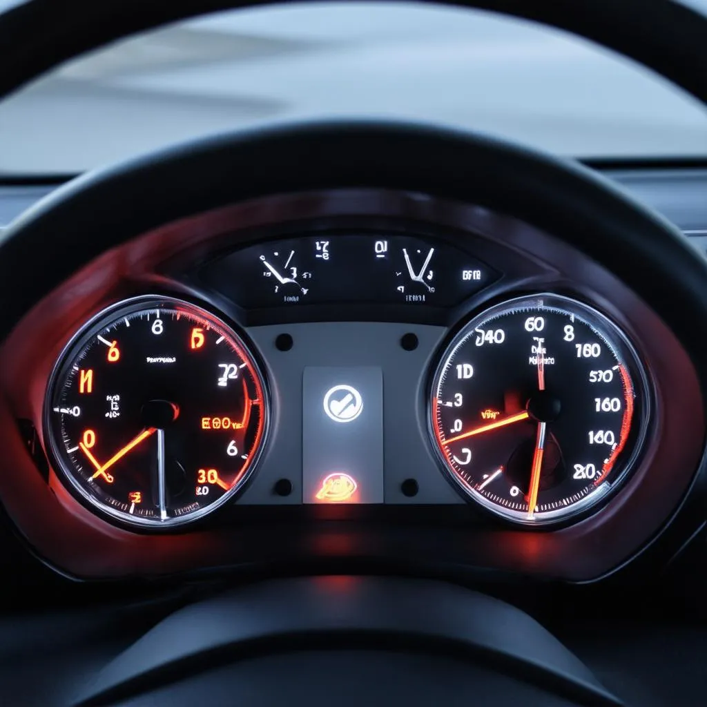 European car dashboard