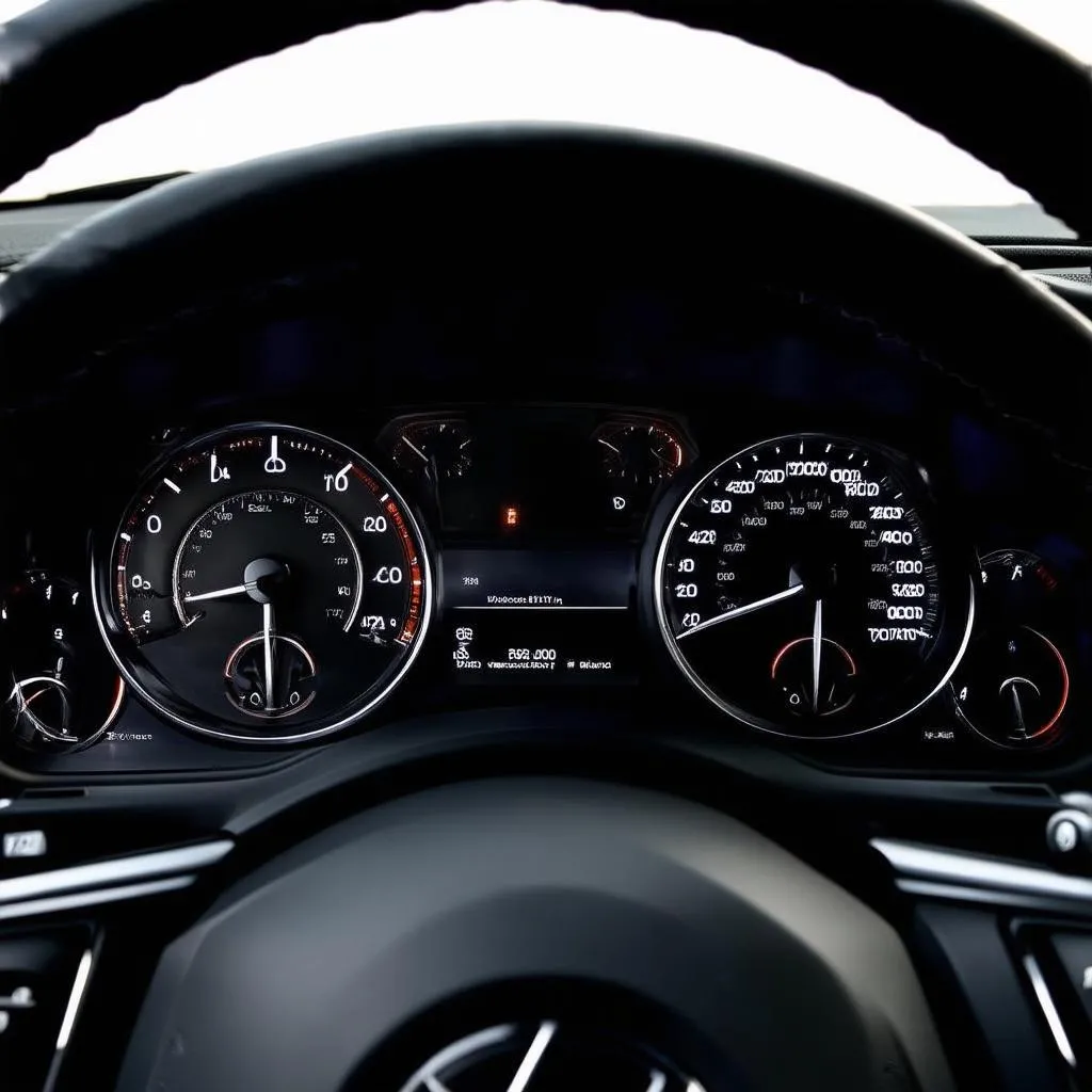 European car dashboard