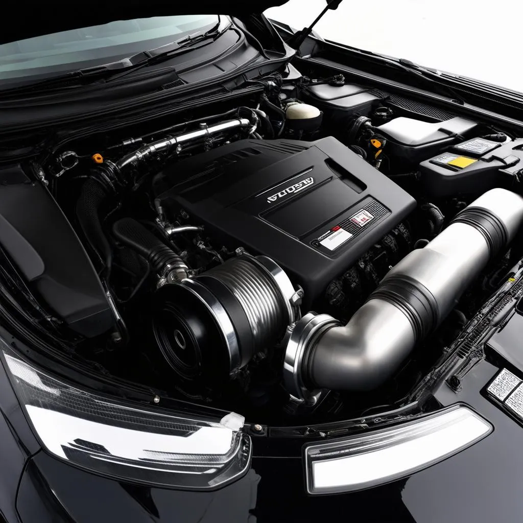 Modern Turbocharged European Car Engine