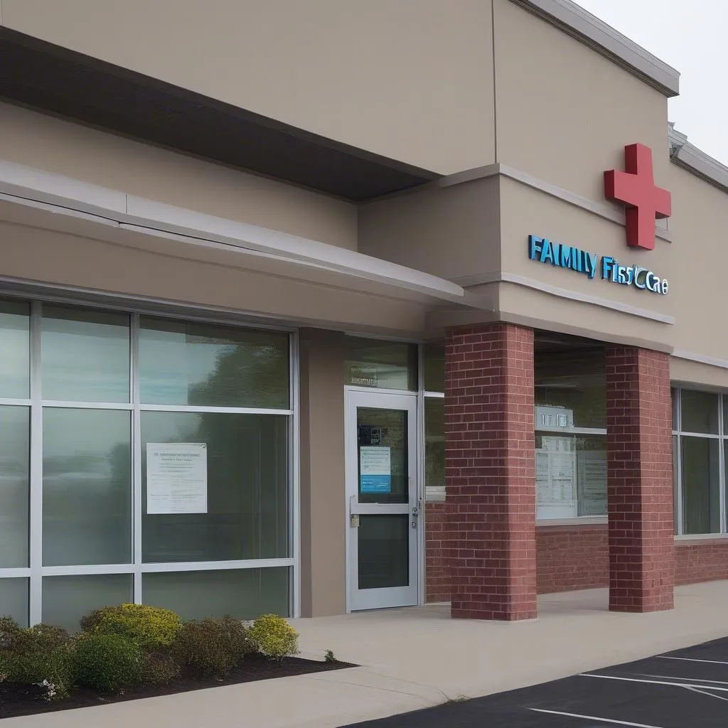 Exterior of a medical clinic