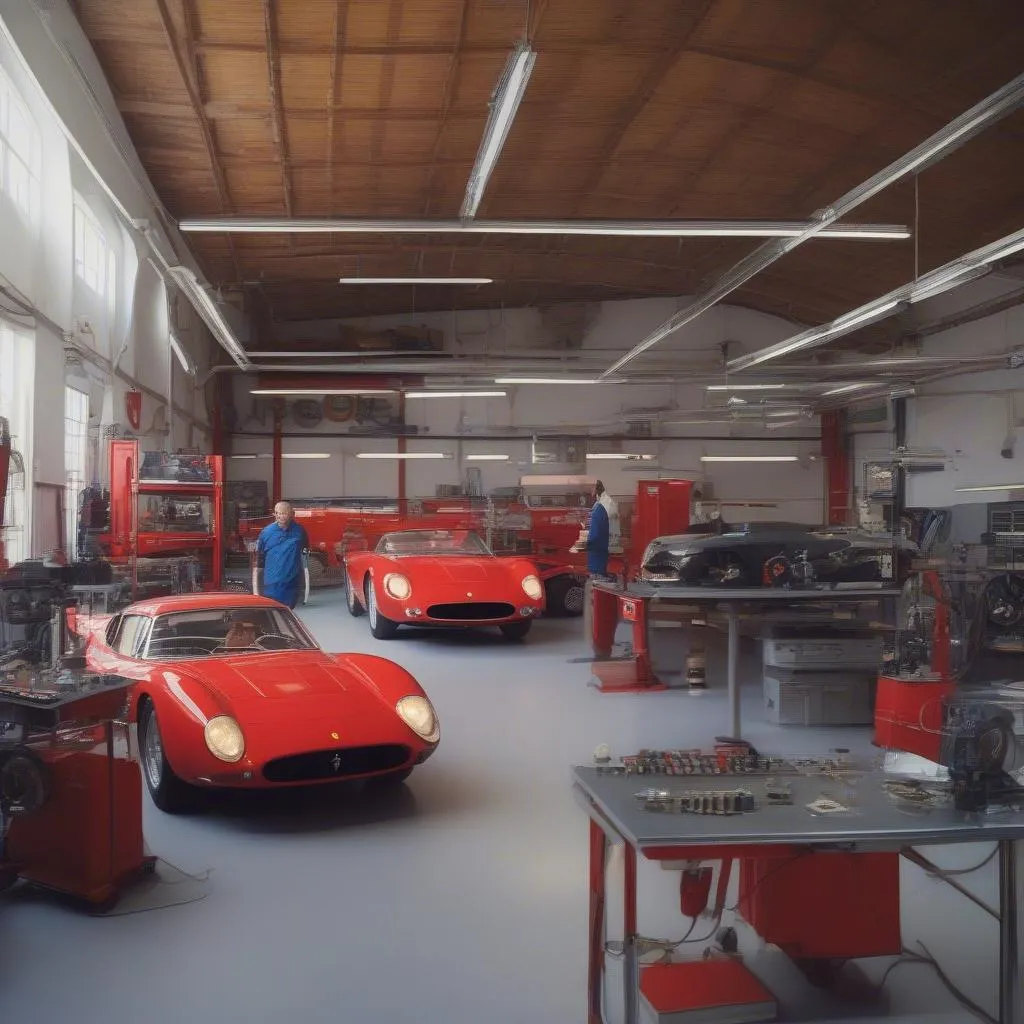 Ferrari Mechanic Workshop