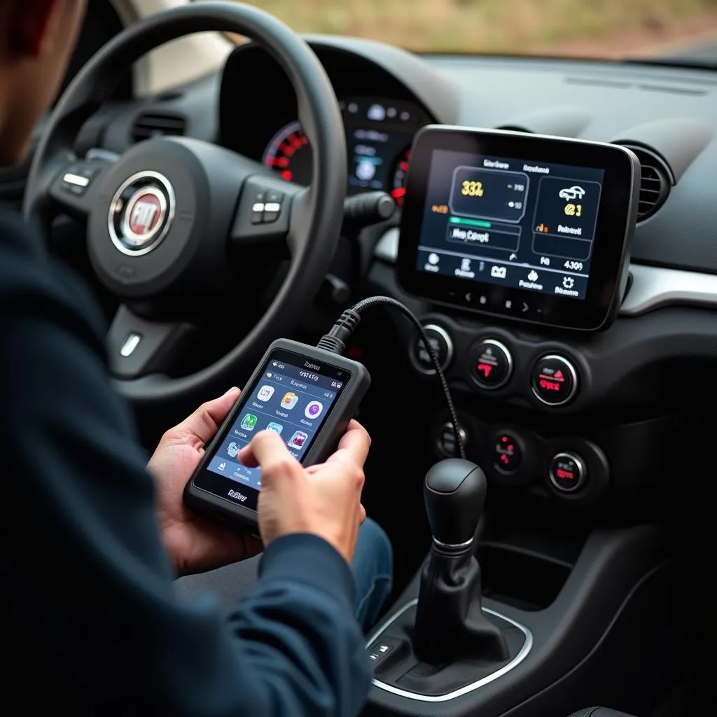 Using an OBD Scanner on a Fiat Panda