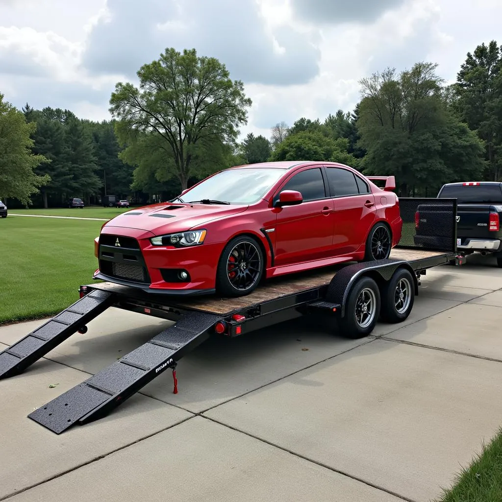 Flatbed Trailer with Ramps