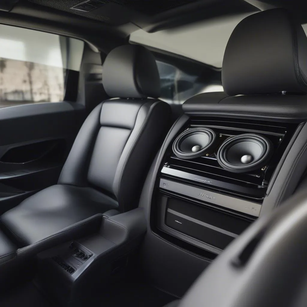 High-end car audio system with Focal speakers and JL Audio amplifiers