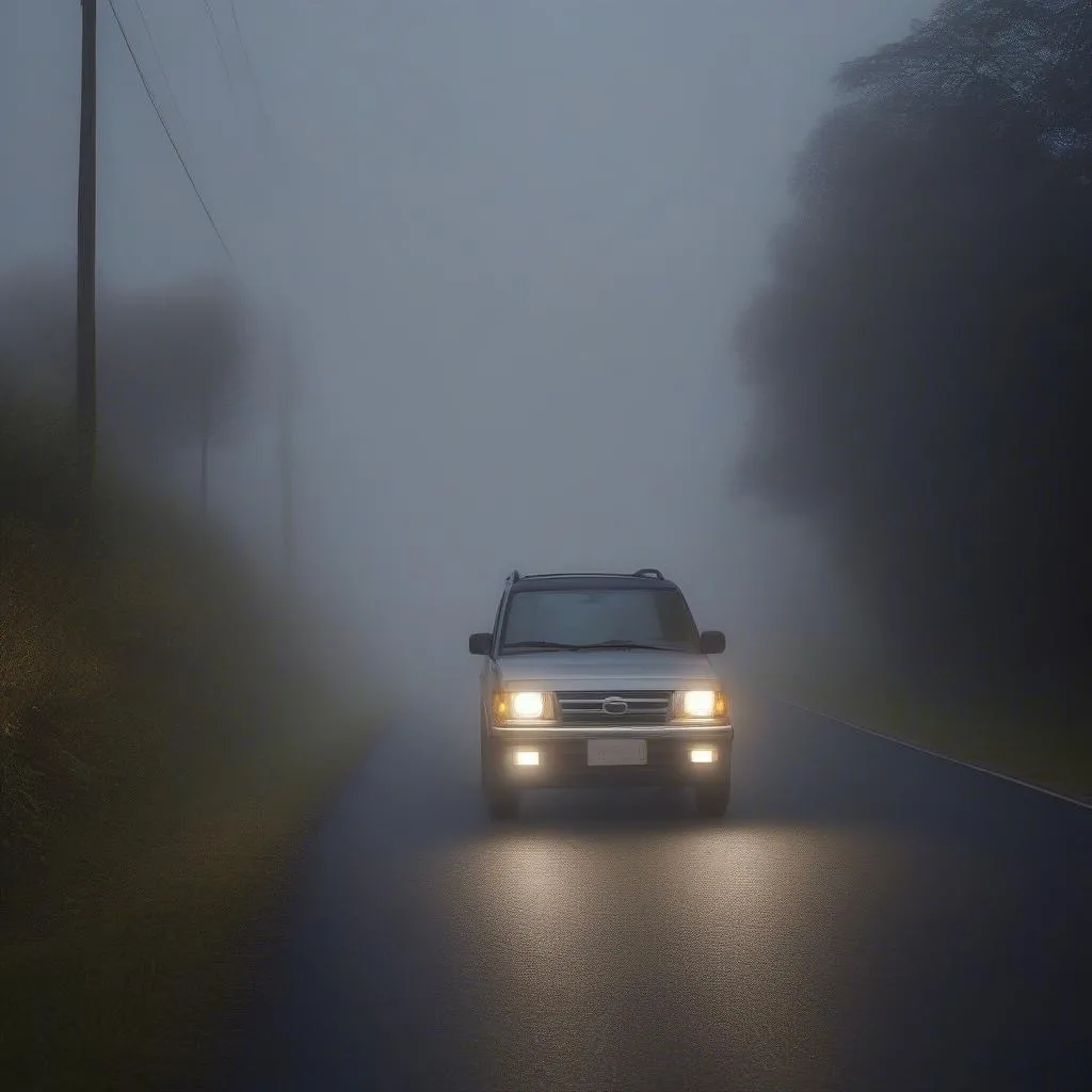 Fog light installation