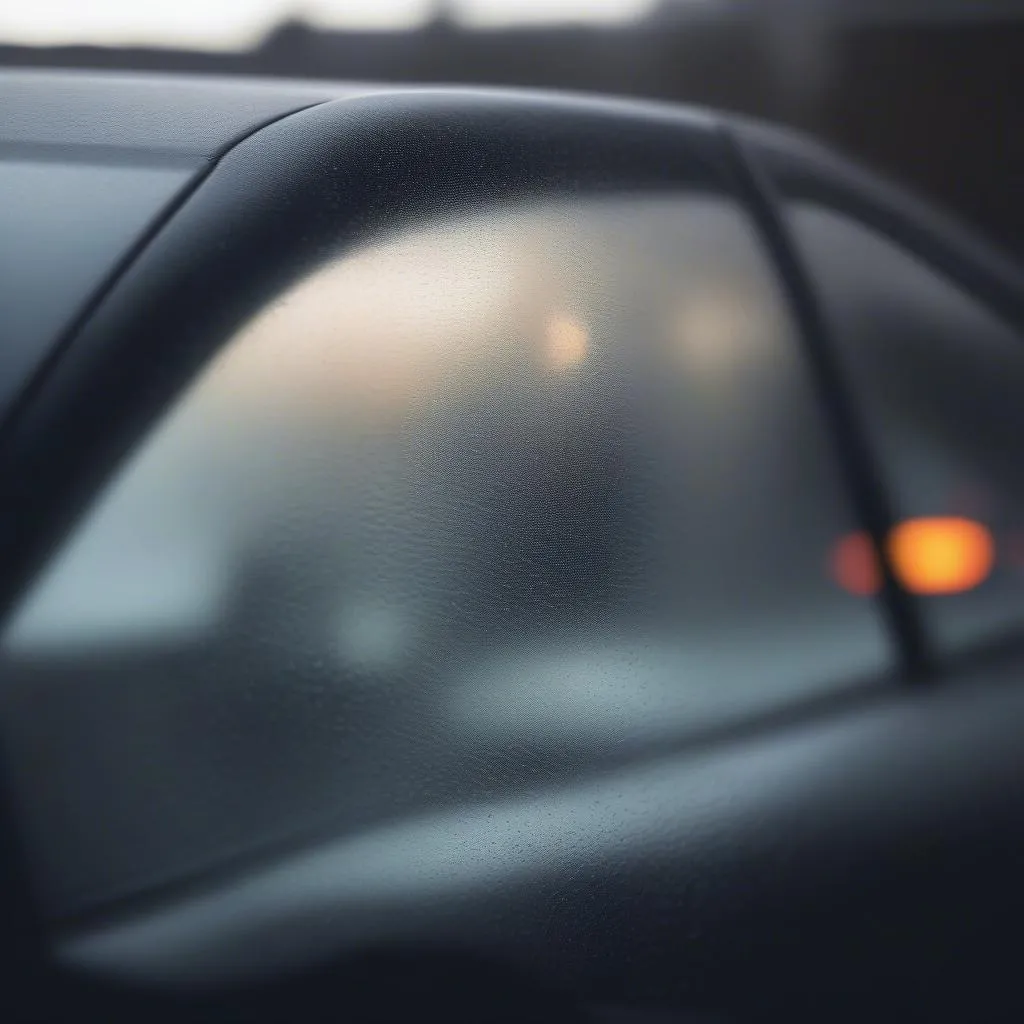 Foggy Car Window