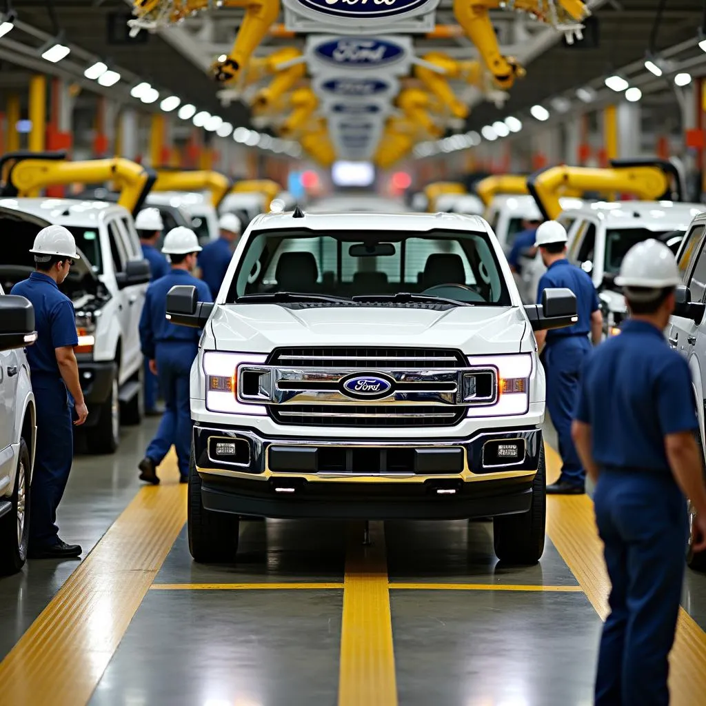 Ford F-150 Assembly Line Michigan Plant