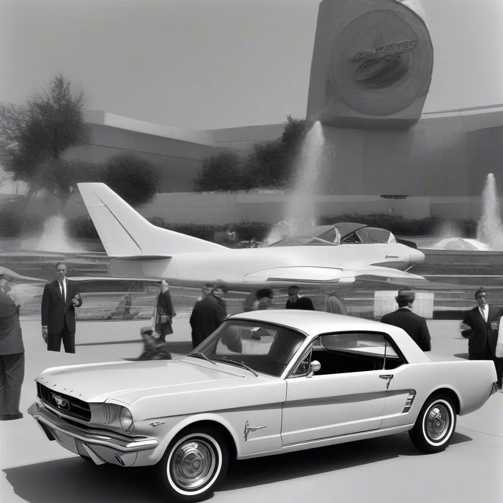 A 1964 Ford Mustang at the New York World's Fair