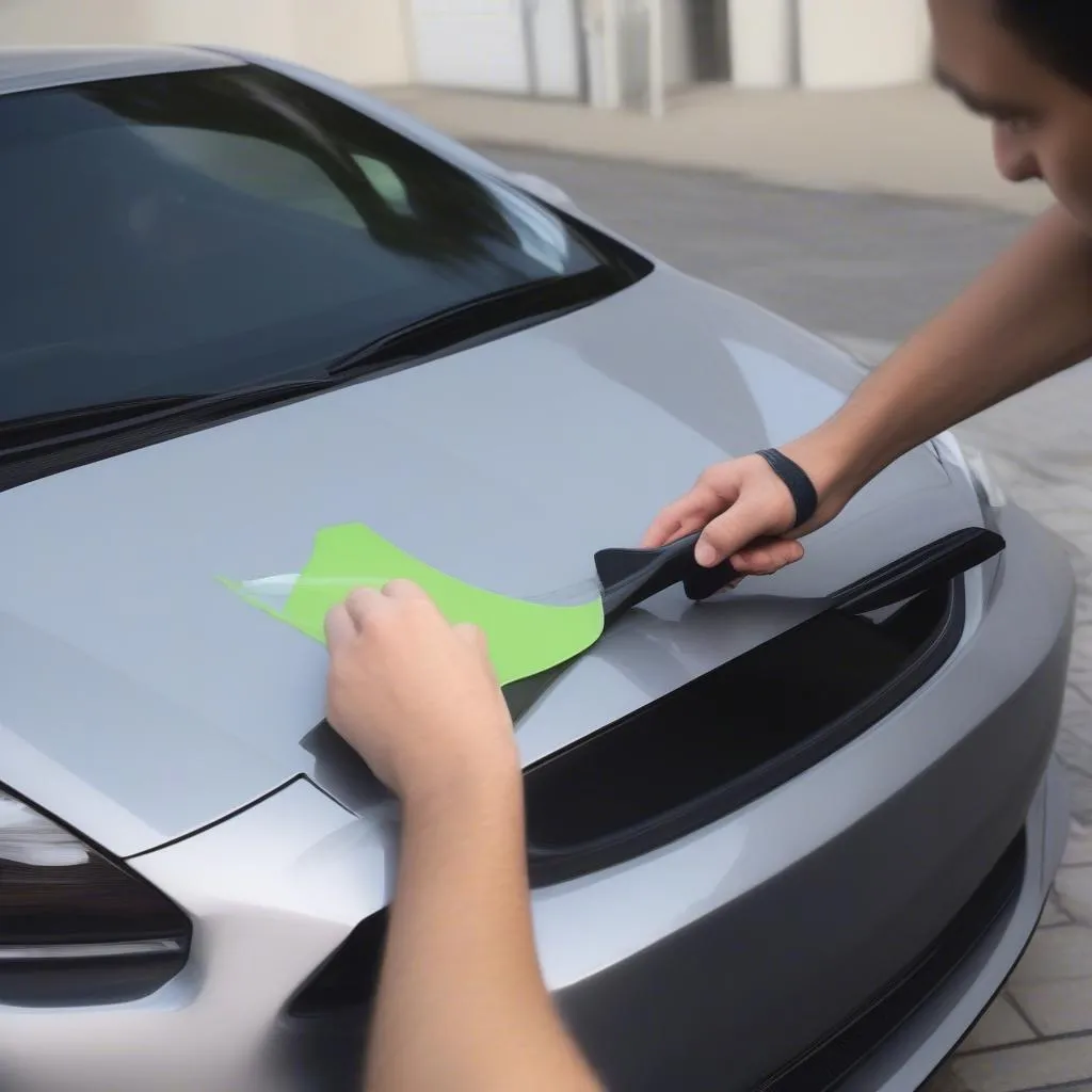 Applying a Forza Sticker to a Car