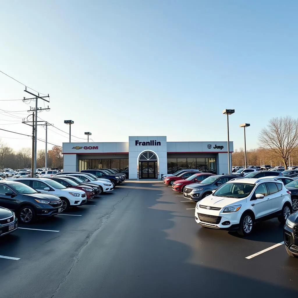 Franklin VA car dealership lots