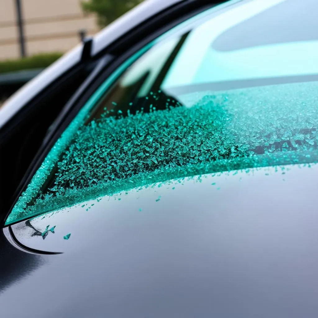 Frit on windshield bonding