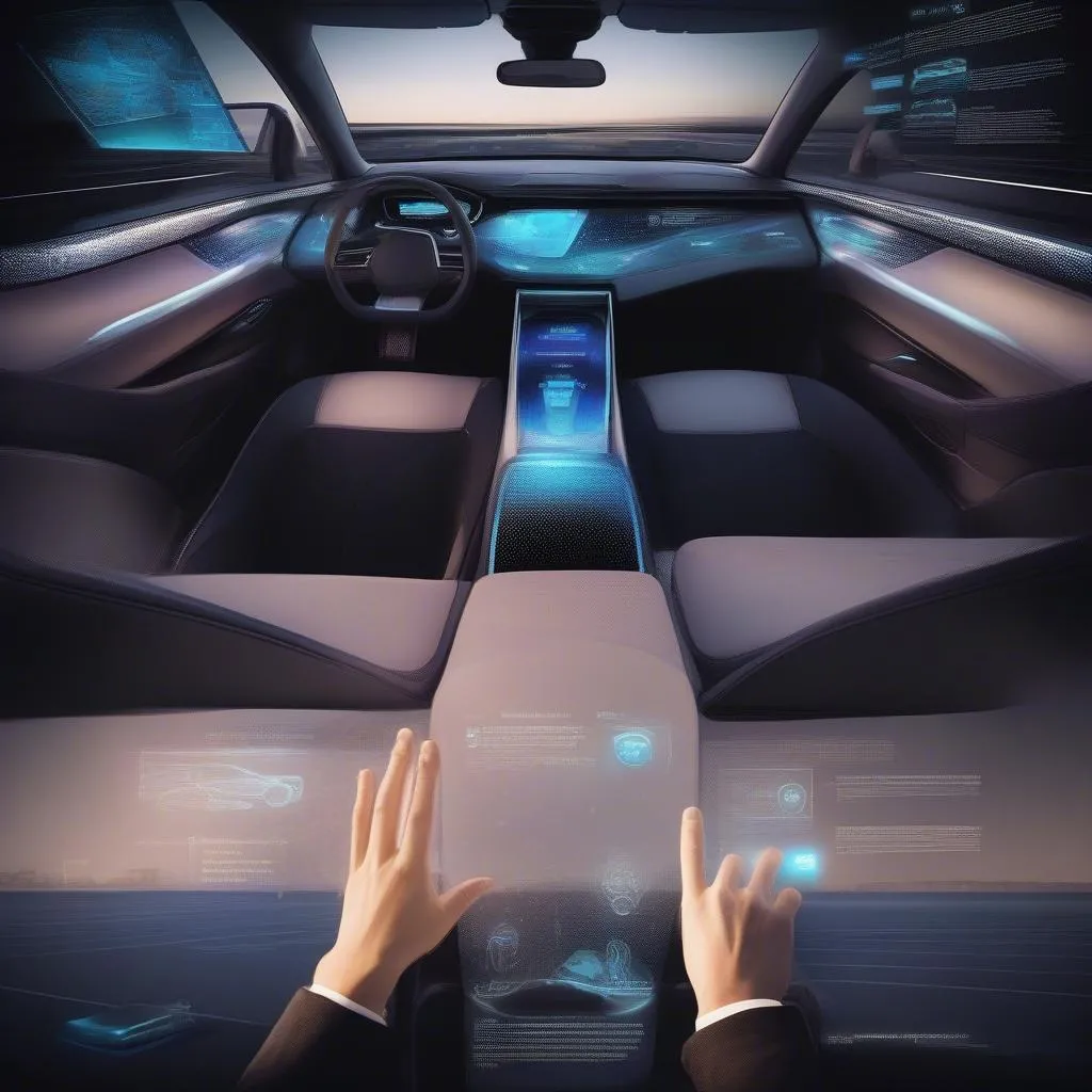 Futuristic Car Interior