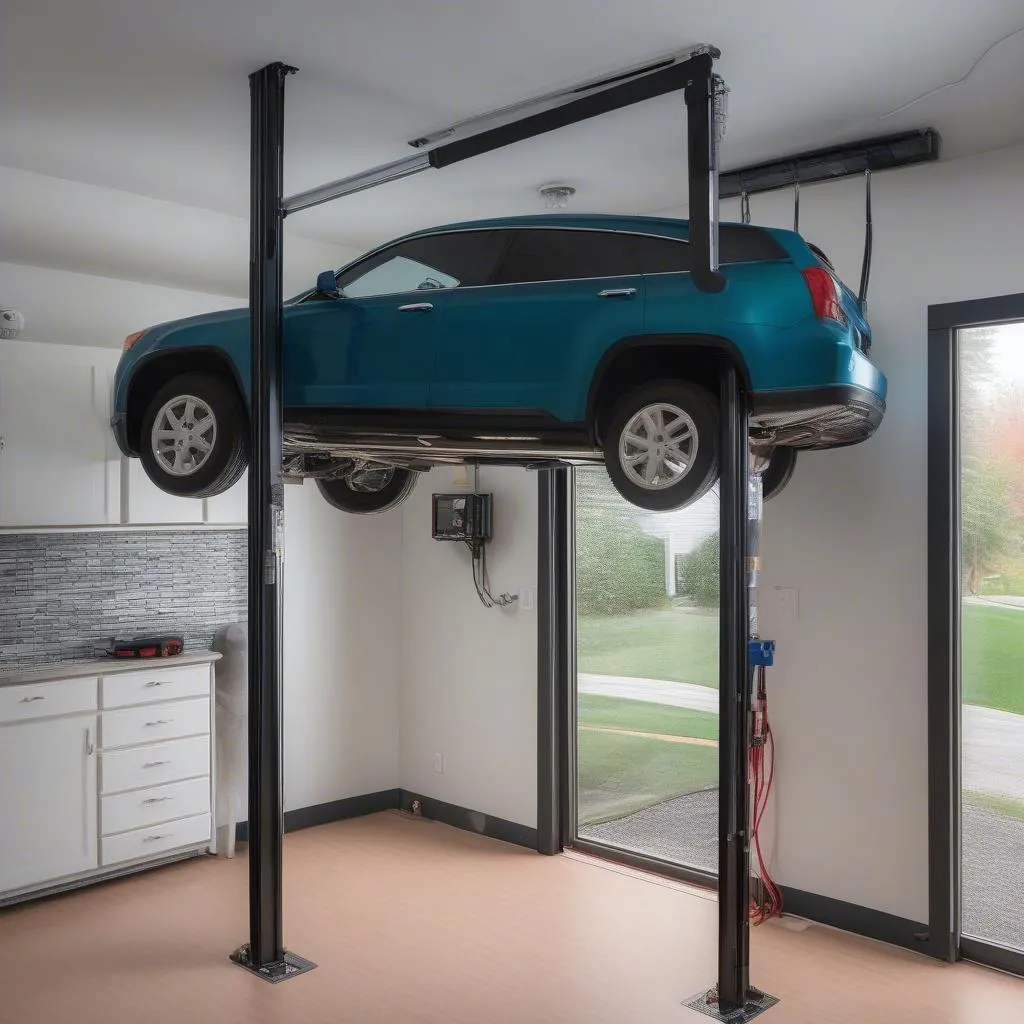 Professional Garage Car Lift Installation