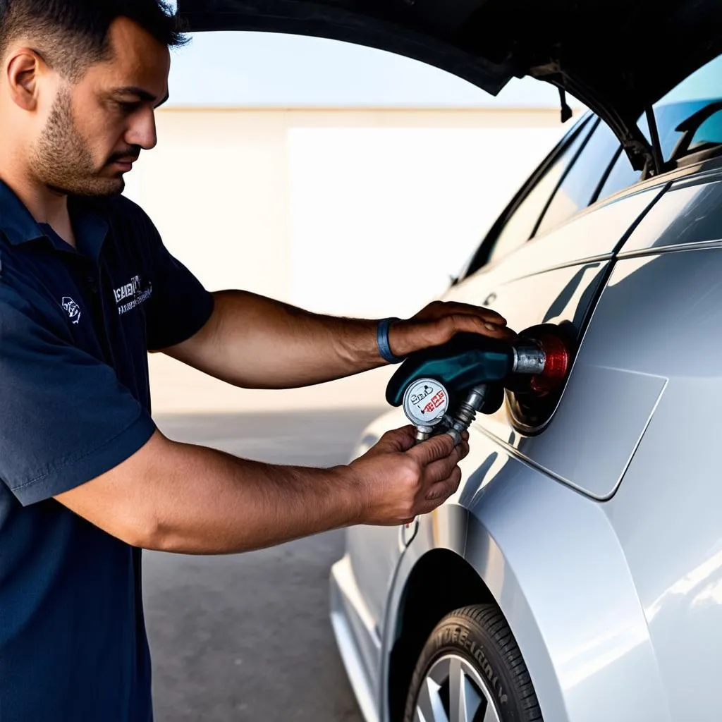 Checking your car's gas cap