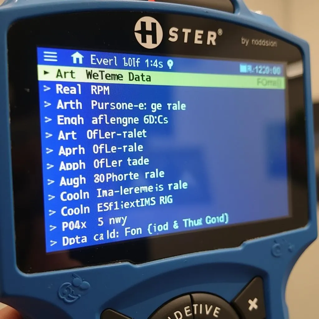 Screenshot of a GIT OBD reader application interface