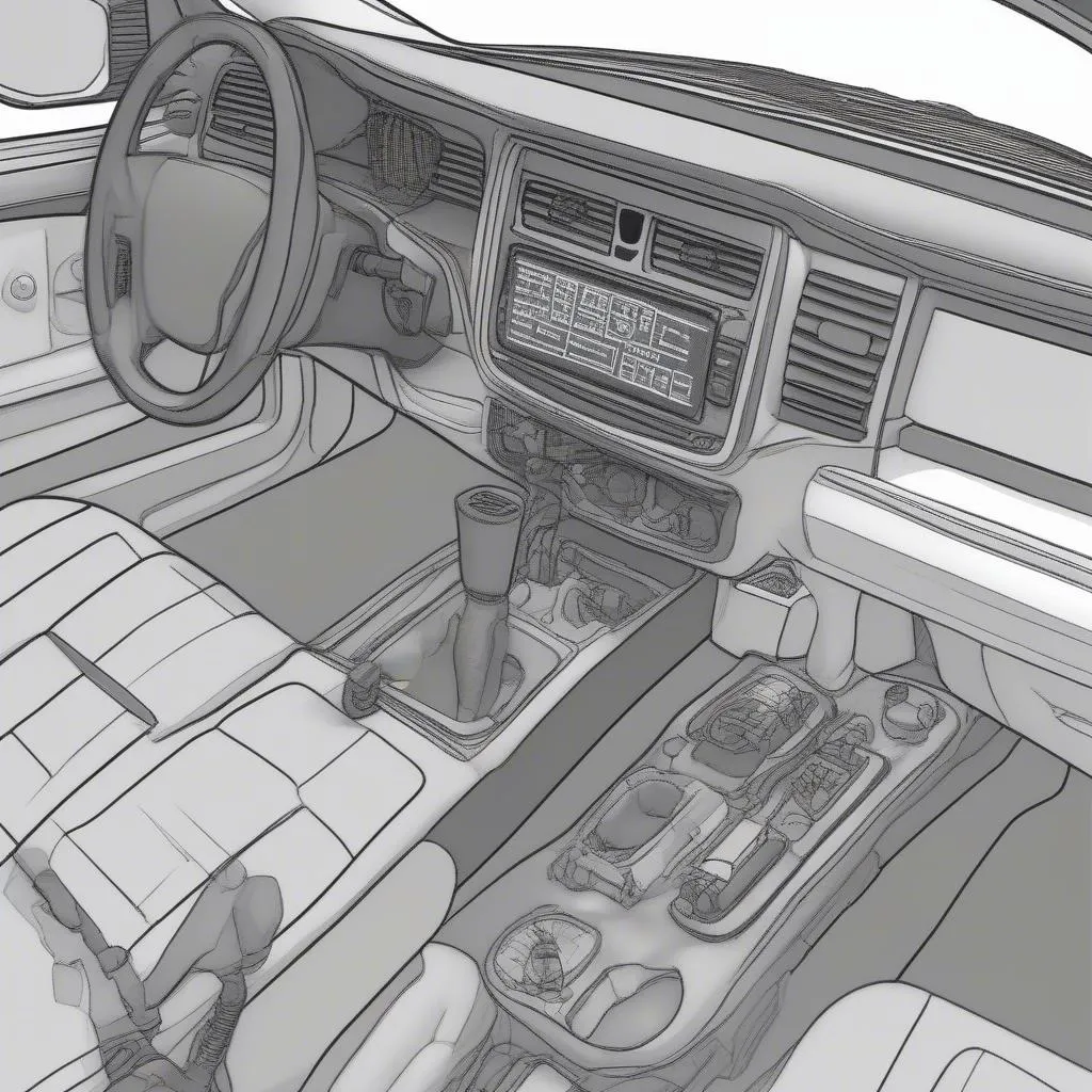 Location of GM OBD1 Port Under Dashboard