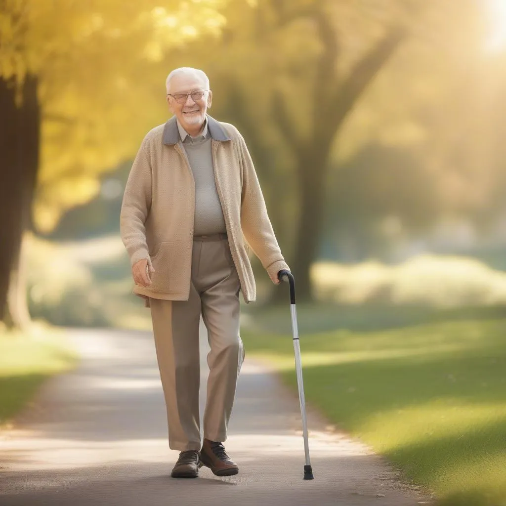 Golden Personal Care - Senior Citizen Enjoying Outdoor Walk