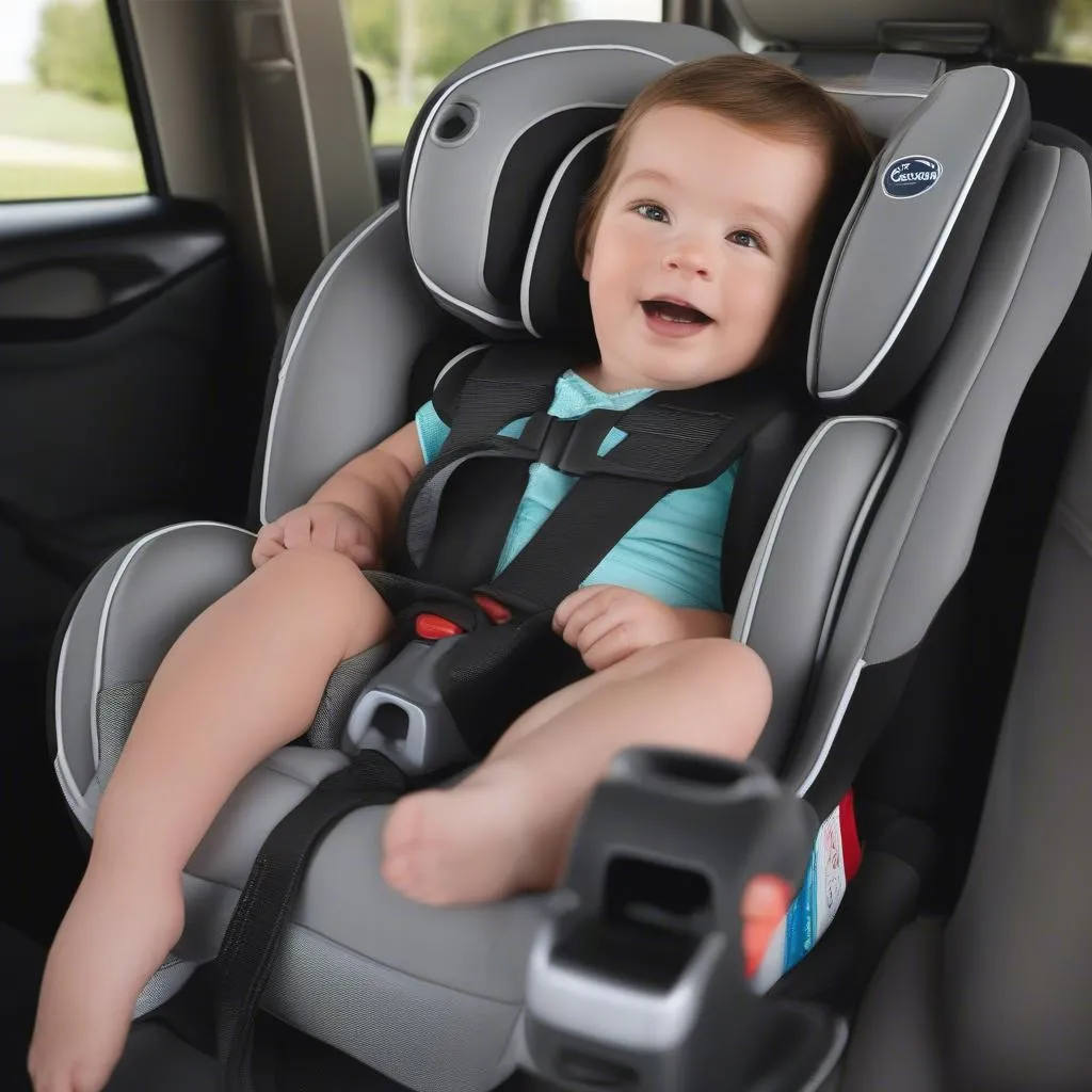 Graco Extend2Fit Convertible Car Seat for 3 Across Installation