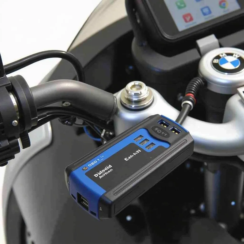 GS-911 USB OBD-II Connected to a BMW Motorcycle