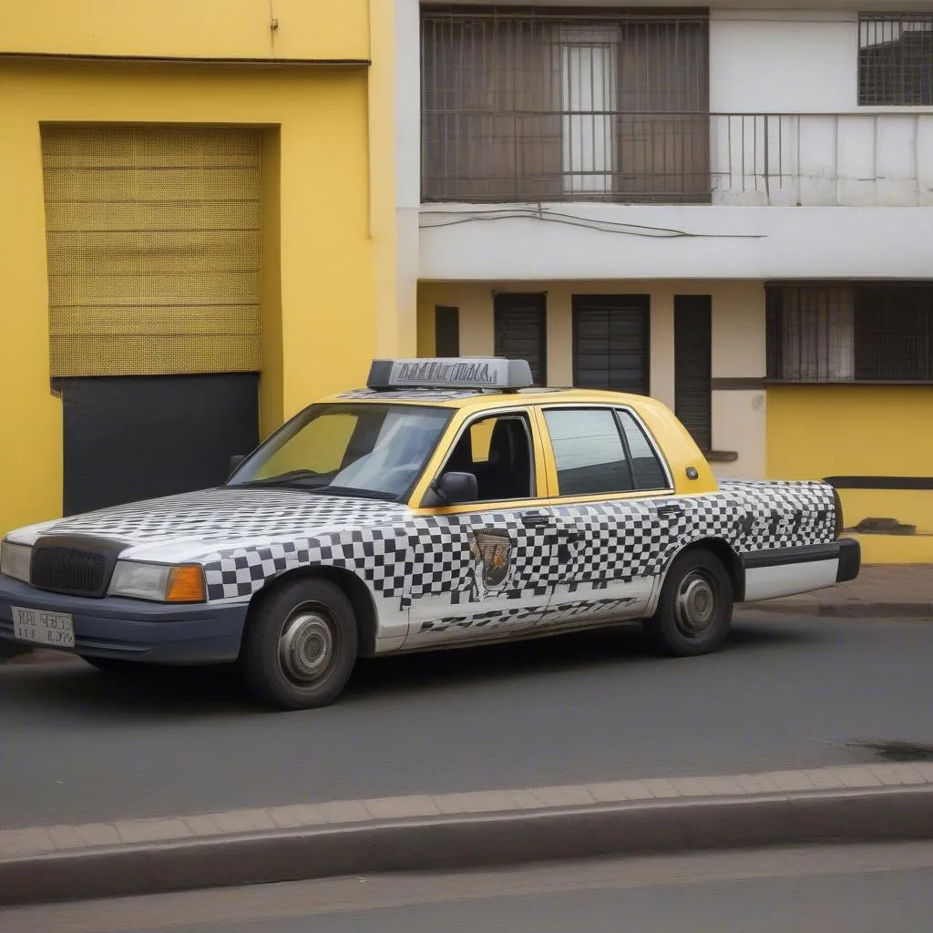 South African Half Cop Car Half Taxi