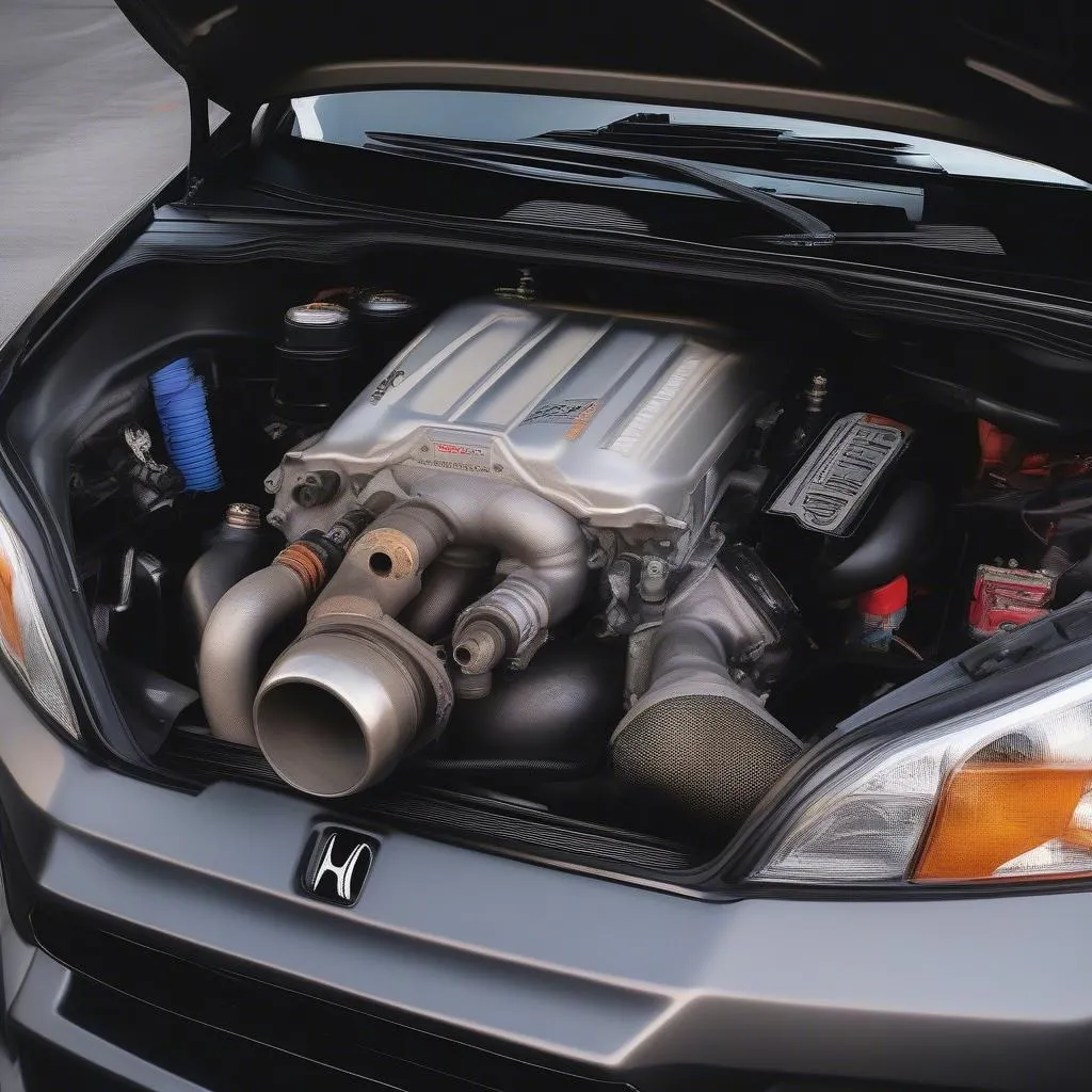 Honda Civic Tuner Car Engine