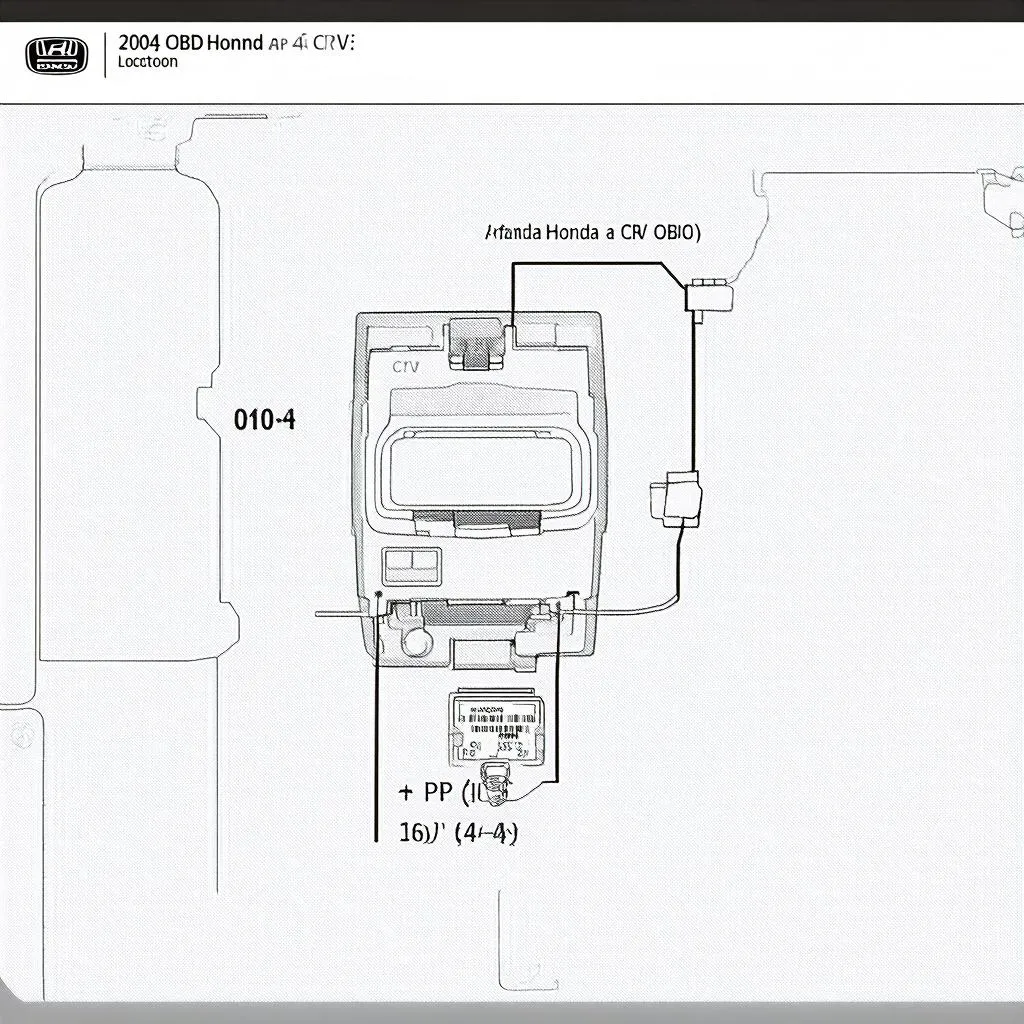 honda crv obd port location