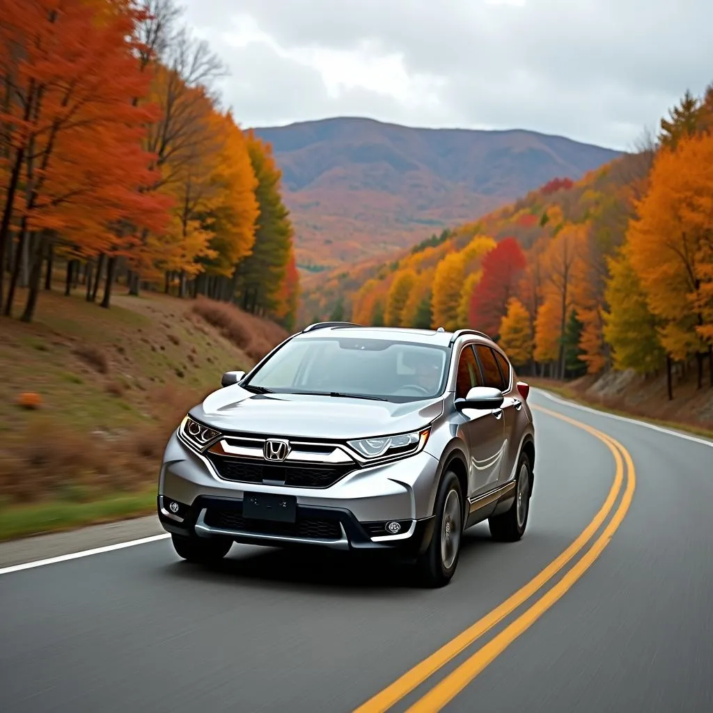 Honda CR-V on Scenic Route 100