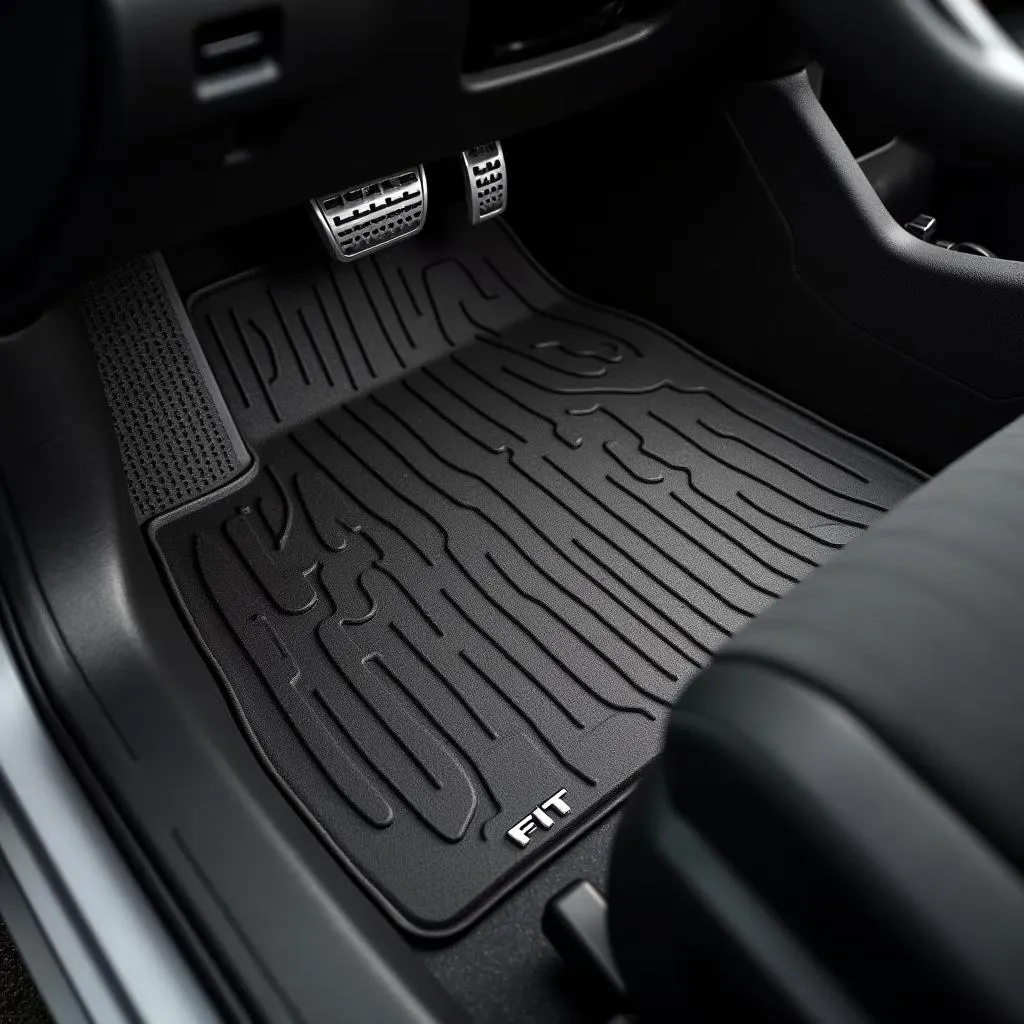 Honda Fit car mats protecting car interior