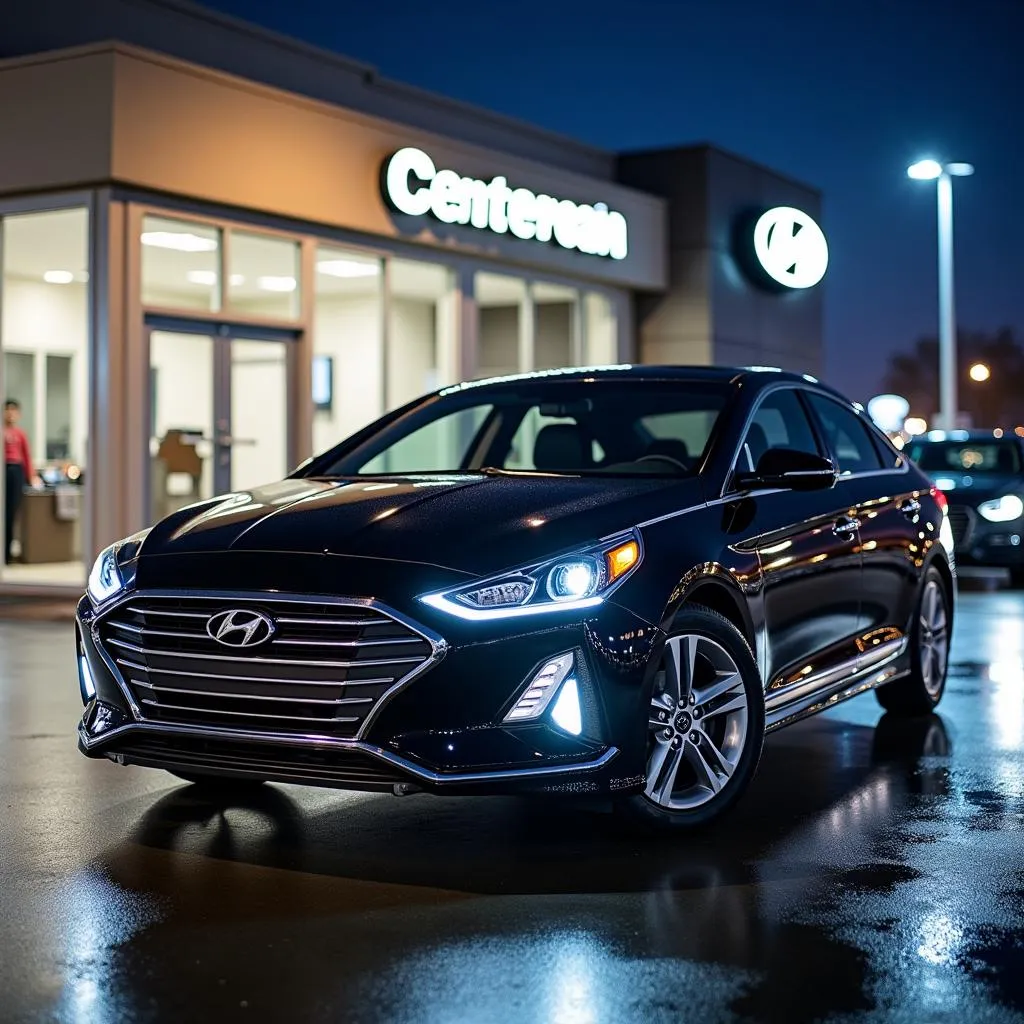 Hyundai Sonata on display at Centereach dealership