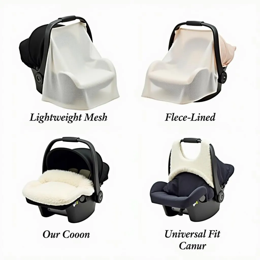 Types of Infant Car Seat Cocoons