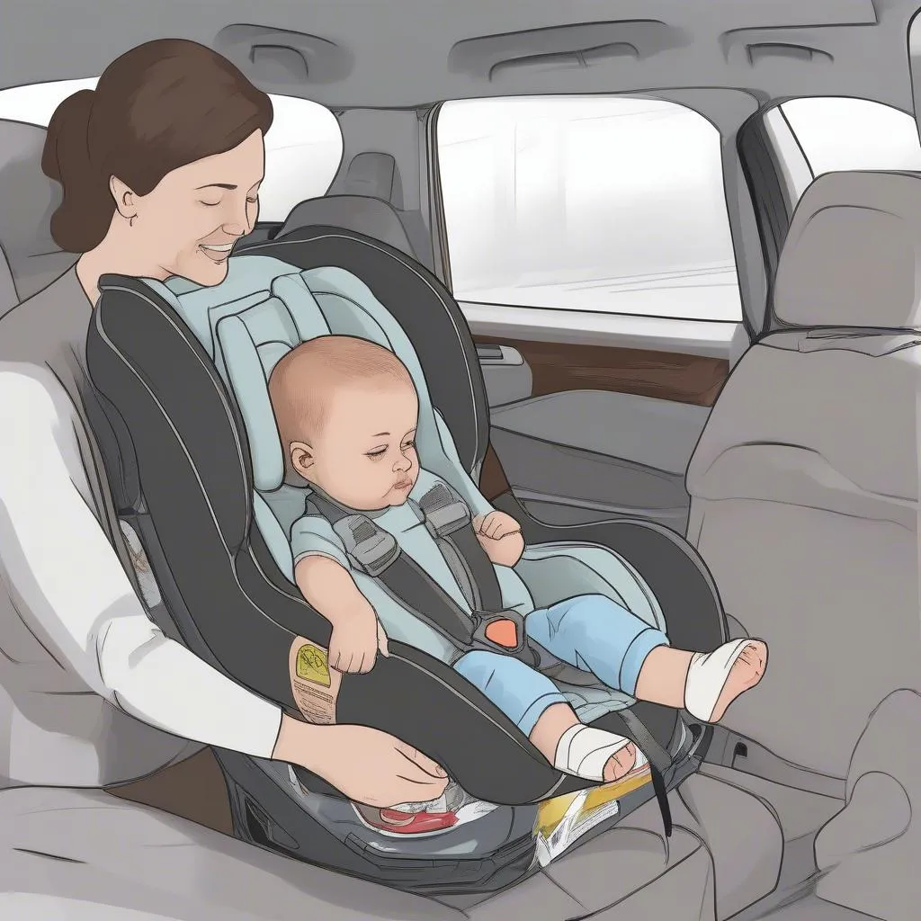 Infant car seat installation guide