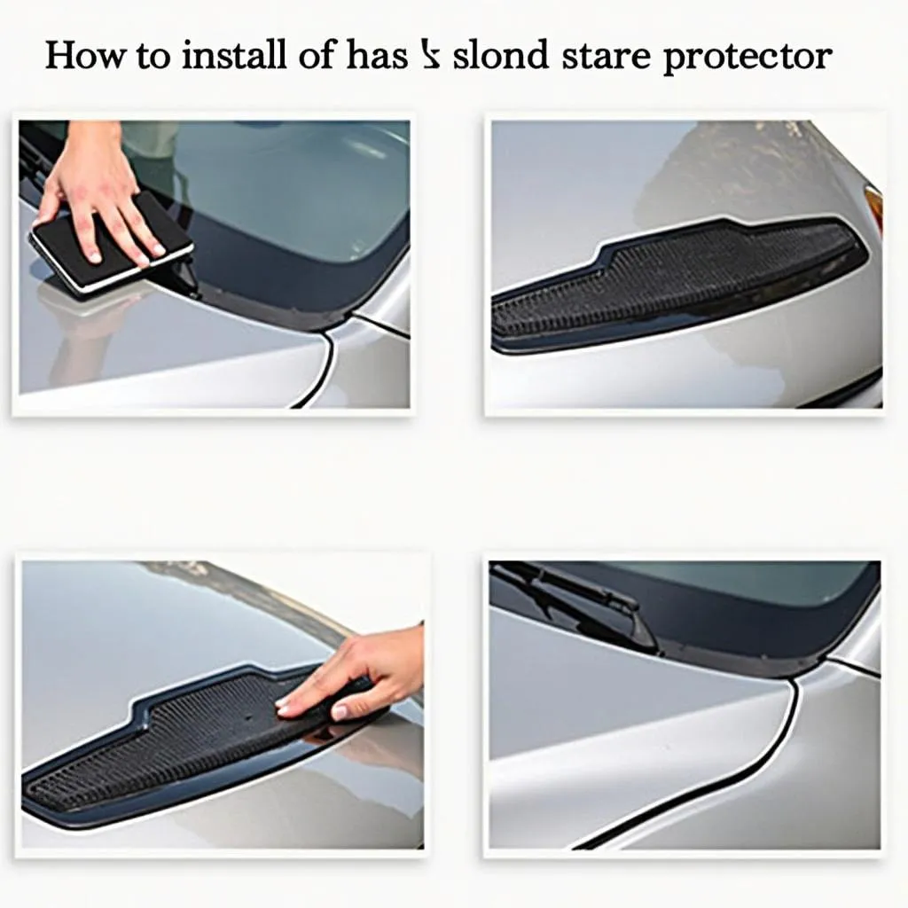 Step-by-step guide on installing a car hood protector