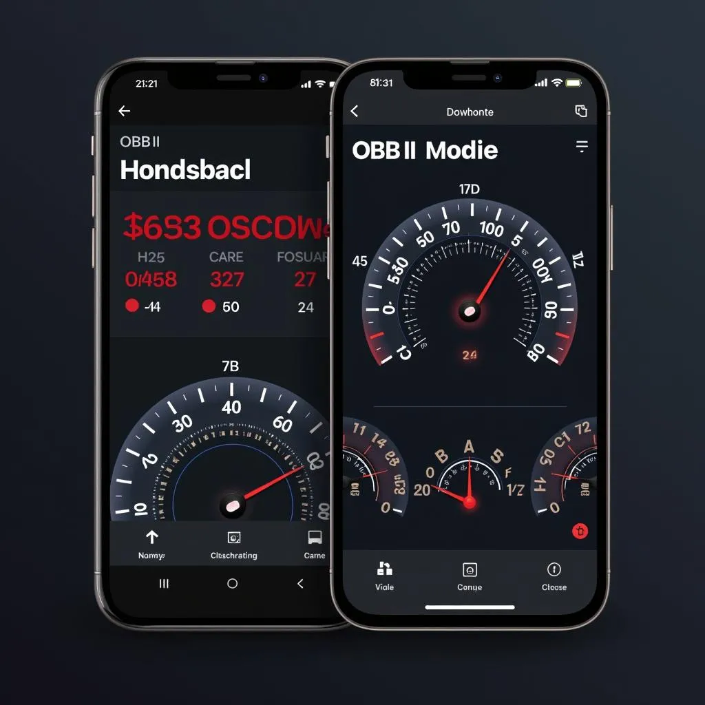 iOS OBD II App Interface