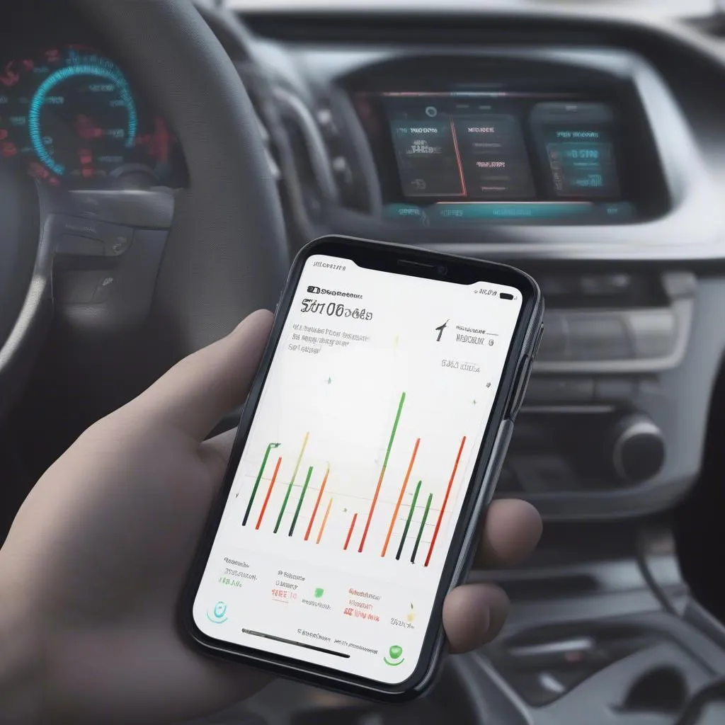 Car diagnostics app on iPhone