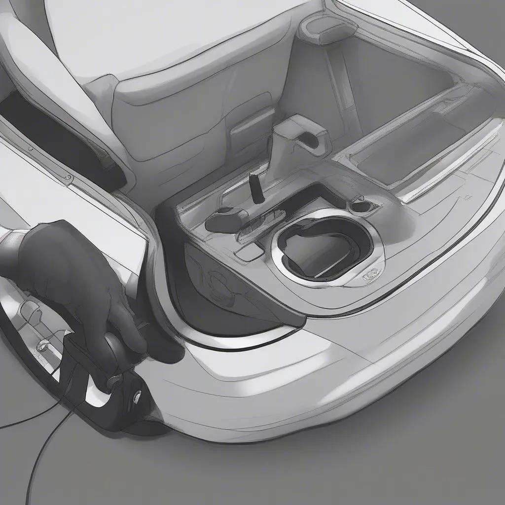 Isofix car seat base installation guide - Click the base into the car's Isofix anchor points for secure installation