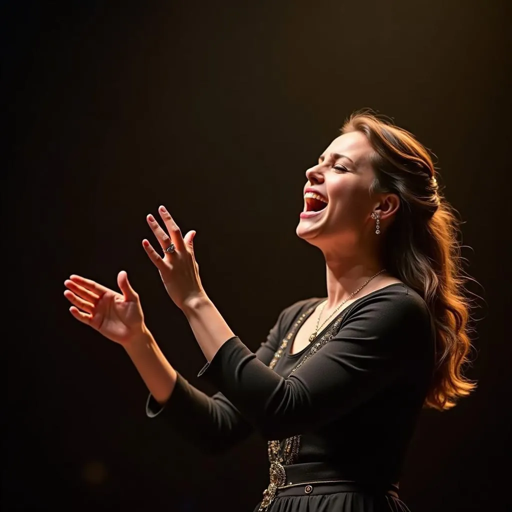 Italian Opera Singer Performing "Caro Mio Ben"