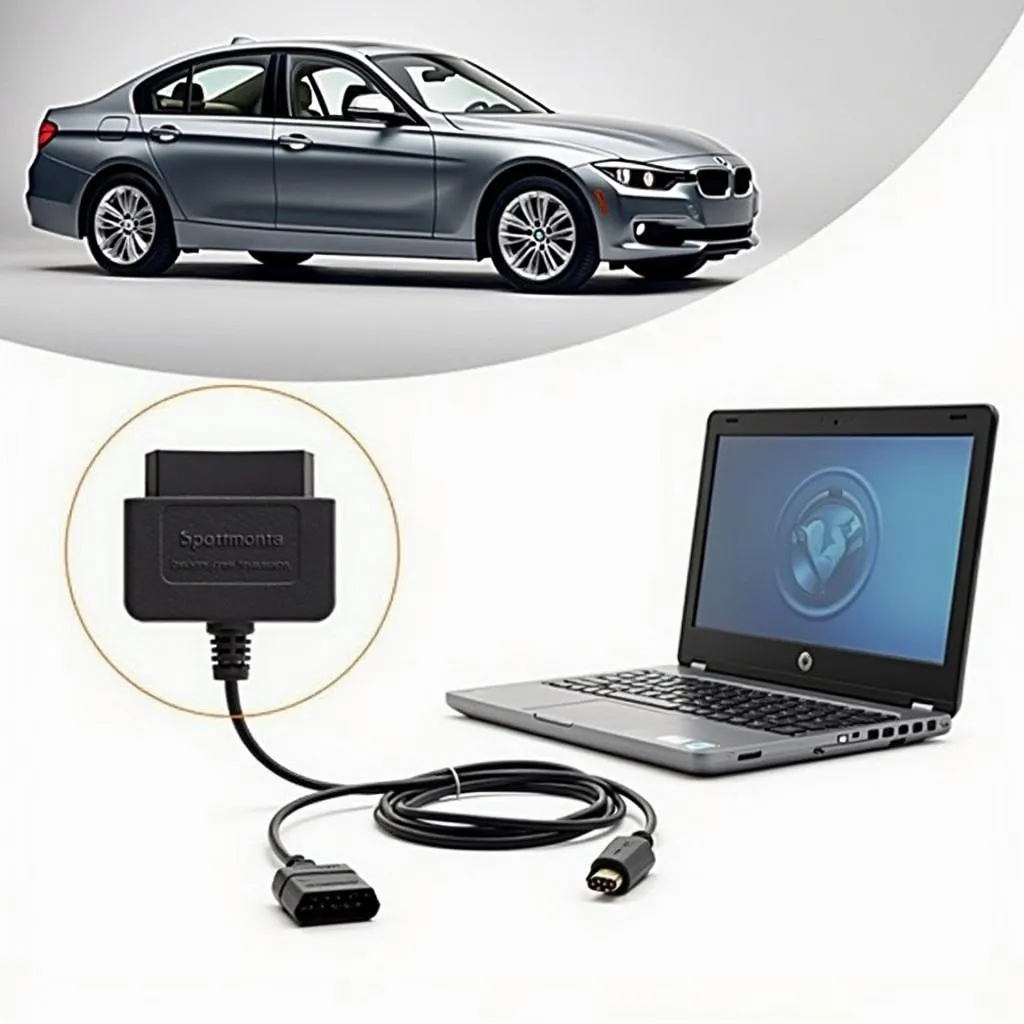 J2534 OBD Interface Connected to BMW 3 Series