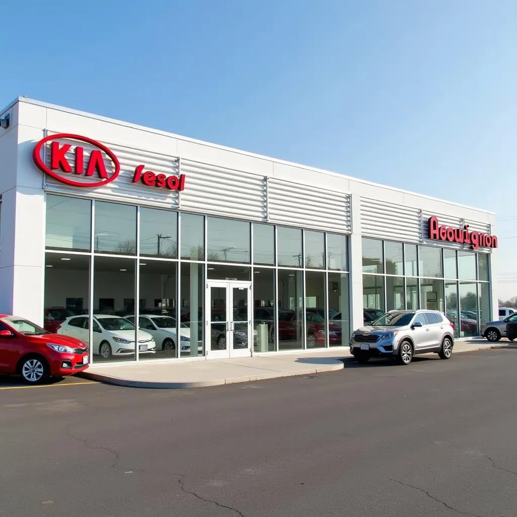 Exterior of a Lehighton Kia Dealership