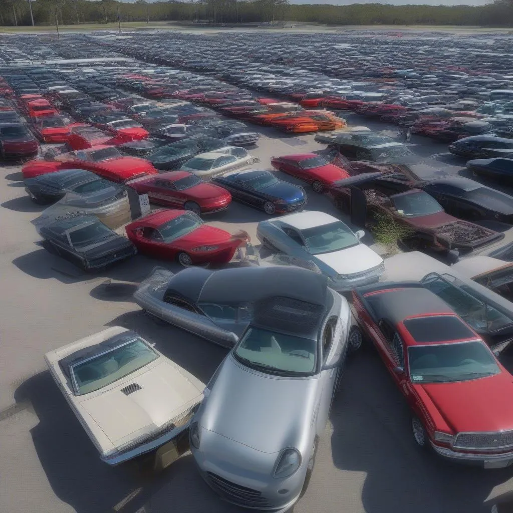 Variety of Vehicles at a Kissimmee Car Auction in Florida