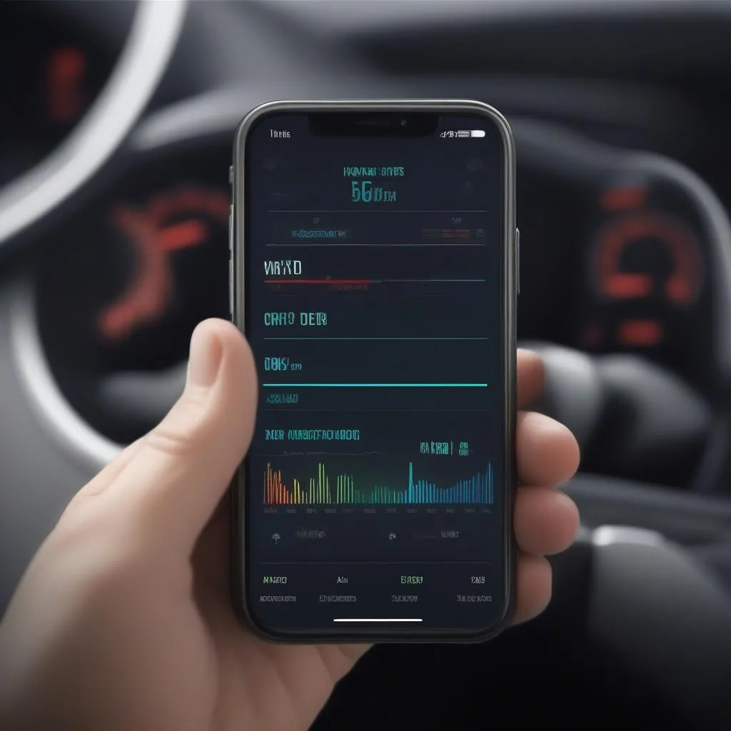 KonnweiLink OBD iOS App User Interface and Dashboard