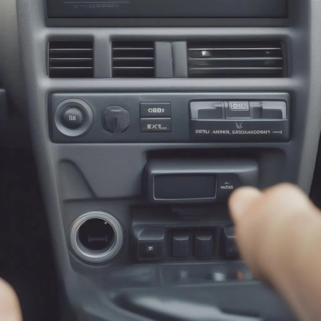 Lancer EX OBD port location under dashboard