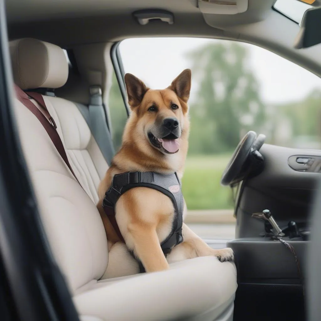 Dog car seat on center console